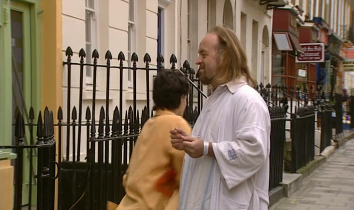 (MAN) OI! HAIRY!  
