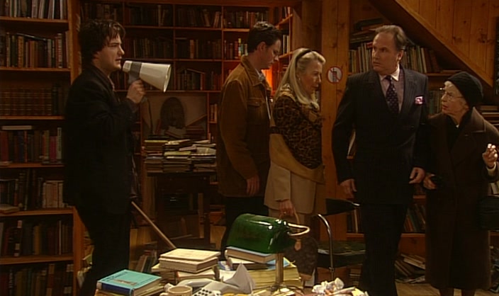 - IT'S HARDLY FAIR. - IT'S NOT FAIR AT ALL. GET OUT! 