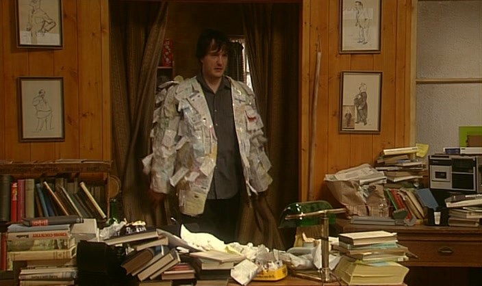 YEAH. I'VE TURNED THEM INTO A RATHER SMART CASUAL JACKET. 