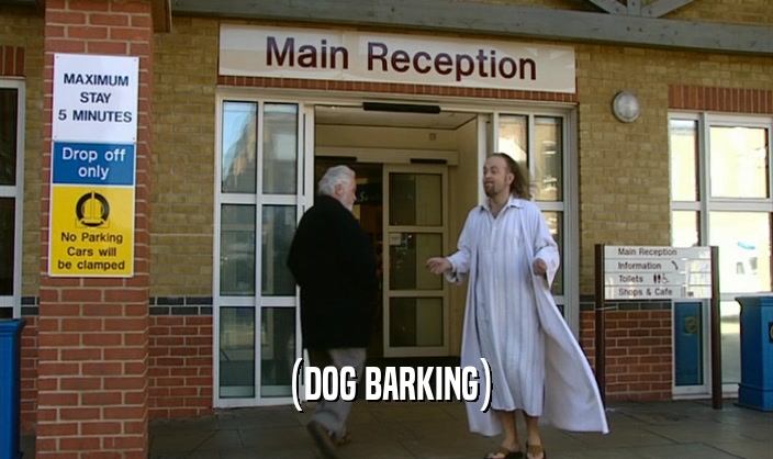 (DOG BARKING)  