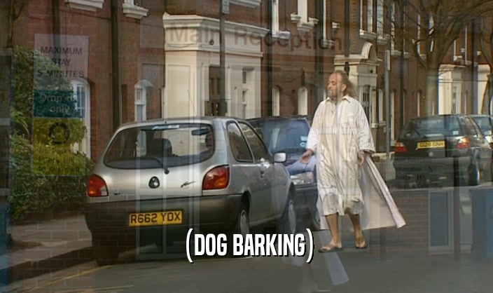 (DOG BARKING)  