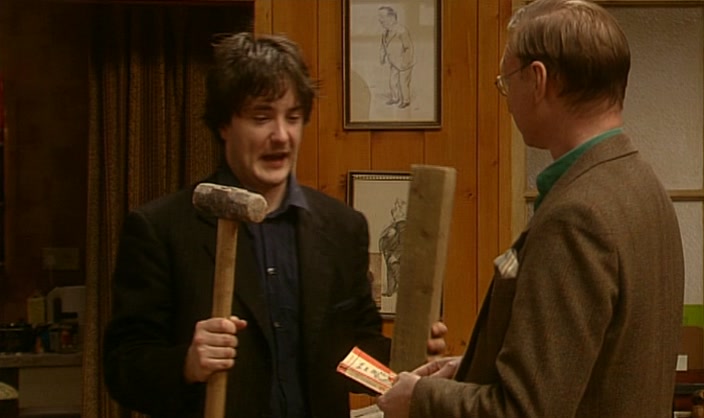 - I'LL GET THE HOBBLING POST. - WAIT, I'VE READ THIS. 