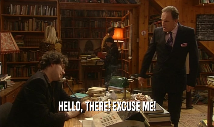 HELLO, THERE! EXCUSE ME!  