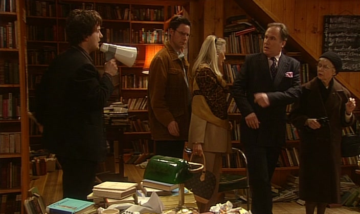 - IT'S HARDLY FAIR. - IT'S NOT FAIR AT ALL. GET OUT! 