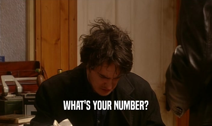 WHAT'S YOUR NUMBER?  