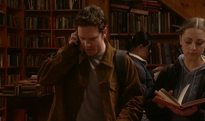 HI! YEAH! NO, I'M IN A BOOKSHOP.  