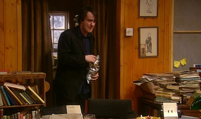 HE'S... I CAN SMELL IT A MILE OFF!  