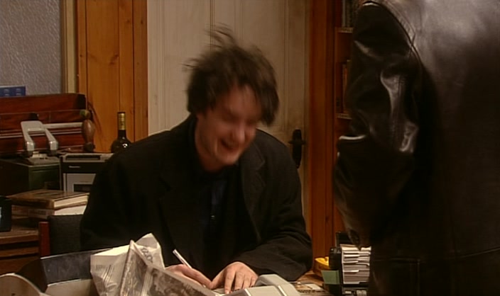 (BERNARD LAUGHING)  