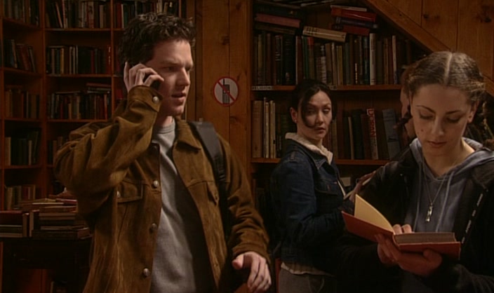 HI! YEAH! NO, I'M IN A BOOKSHOP.  