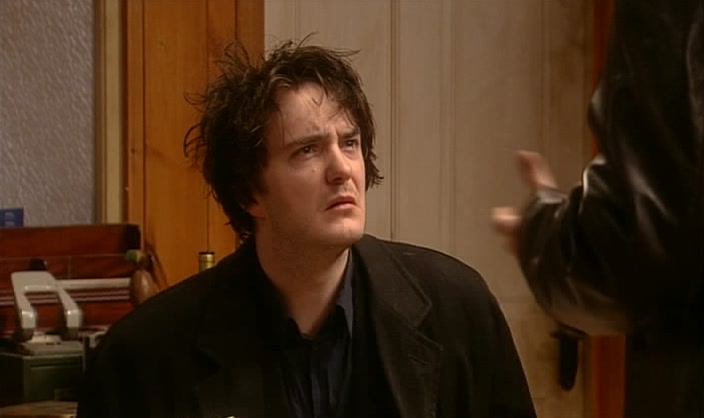 AND NOW, JUST BEFORE MY PHONE RINGS I GET A SHARP PAIN IN MY HEAD. 