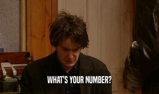 WHAT'S YOUR NUMBER?  