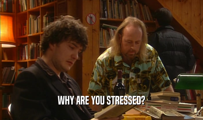 WHY ARE YOU STRESSED?  