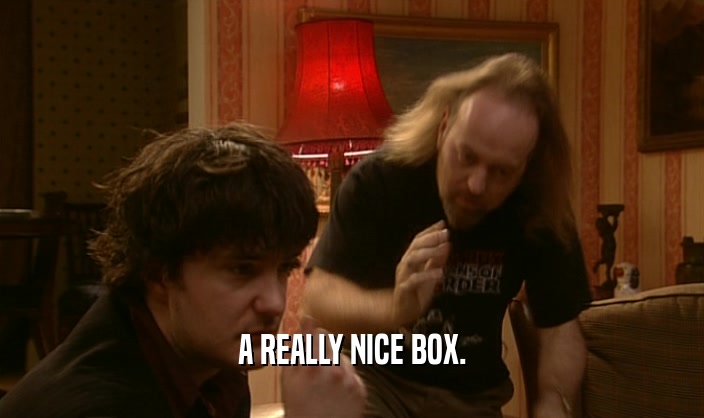 A REALLY NICE BOX.  