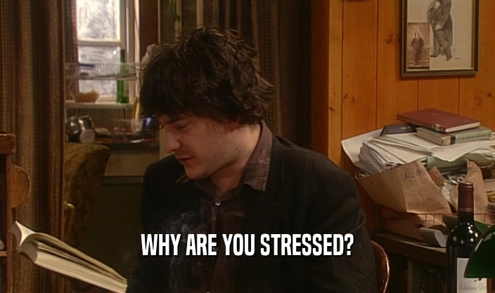 WHY ARE YOU STRESSED?  