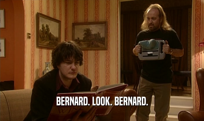 BERNARD. LOOK. BERNARD.
  