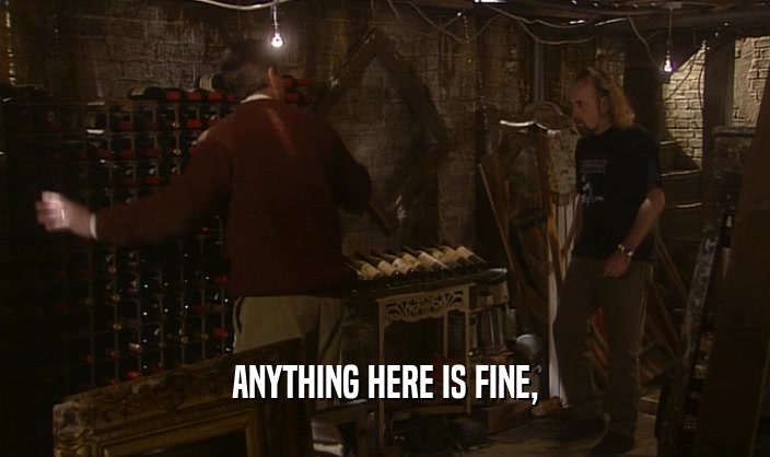 ANYTHING HERE IS FINE,  