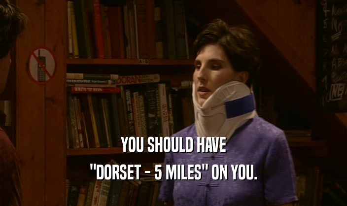 YOU SHOULD HAVE 