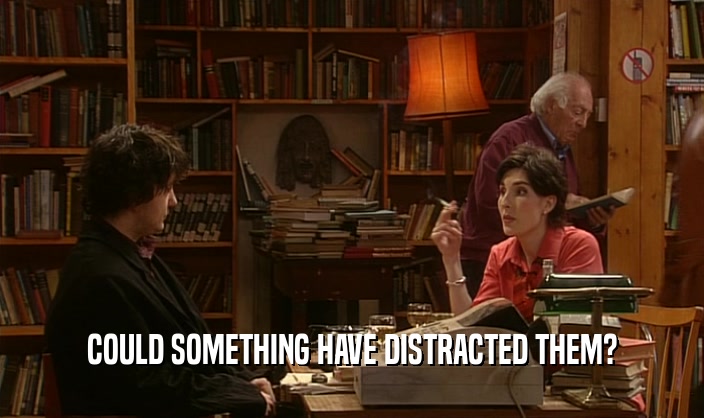 COULD SOMETHING HAVE DISTRACTED THEM?  