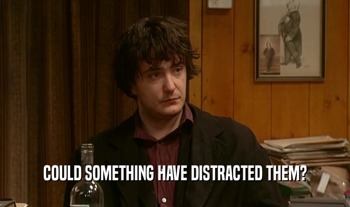 COULD SOMETHING HAVE DISTRACTED THEM?  