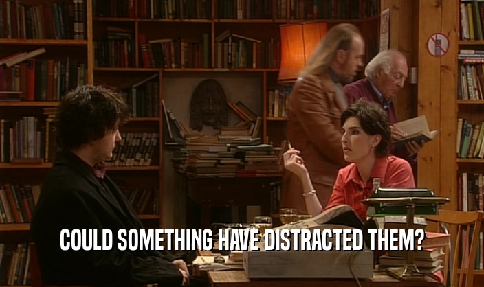 COULD SOMETHING HAVE DISTRACTED THEM?  