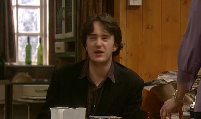 MET A PORNOGRAPHER, GOT A JOB IN A BURGER BAR, THE USUAL. 