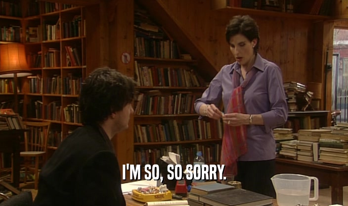 I'M SO, SO SORRY.  