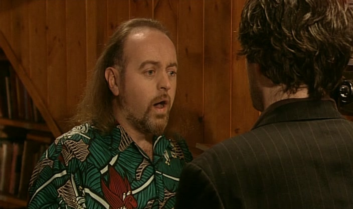 NO, I DIDN'T HEAR THE CODE COS HE HAD A LITTLE MAN IN HIS HAIR. 