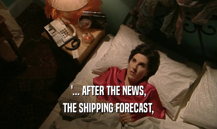 '... AFTER THE NEWS, THE SHIPPING FORECAST, 