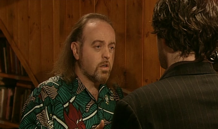 NO, I DIDN'T HEAR THE CODE COS HE HAD A LITTLE MAN IN HIS HAIR. 
