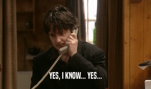 YES, I KNOW... YES...  