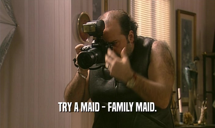 TRY A MAID - FAMILY MAID.
  