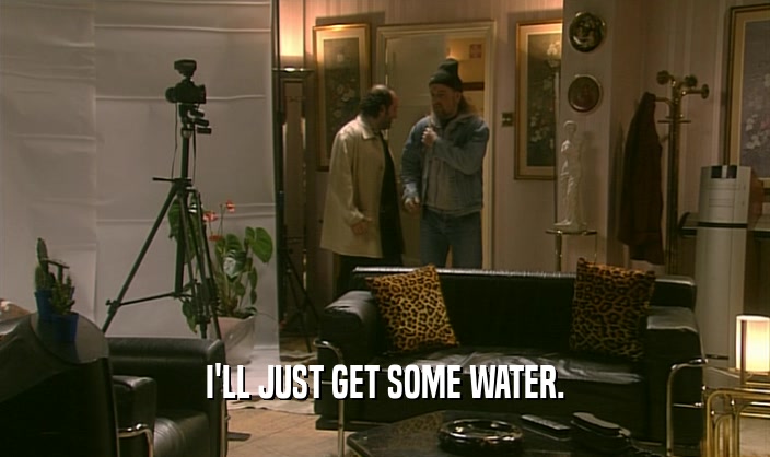 I'LL JUST GET SOME WATER.  