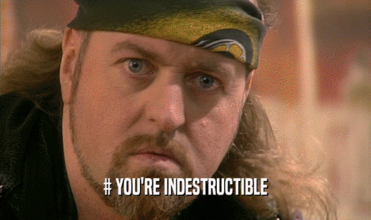 # YOU'RE INDESTRUCTIBLE
  