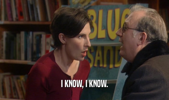 I KNOW, I KNOW.  