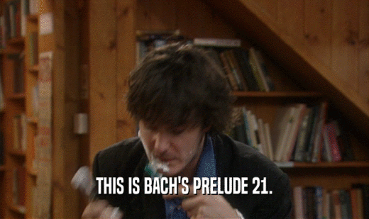 THIS IS BACH'S PRELUDE 21.  