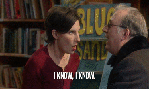 I KNOW, I KNOW.  