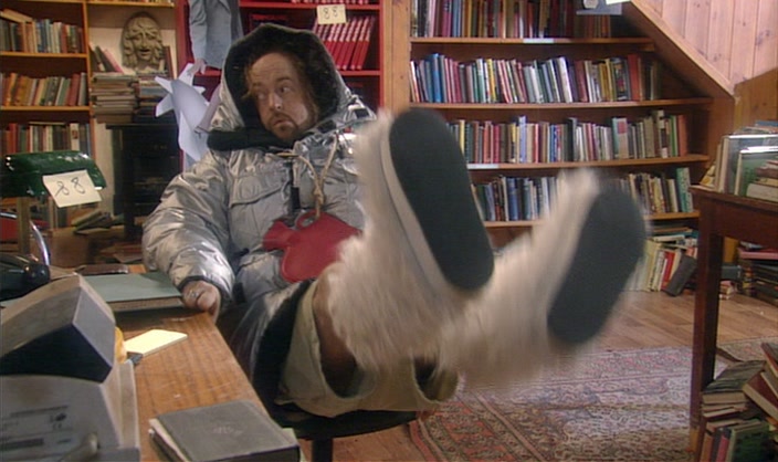I HOPE YOU'RE WEARING YOUR HEAT-B-GONE BOOTIES. 