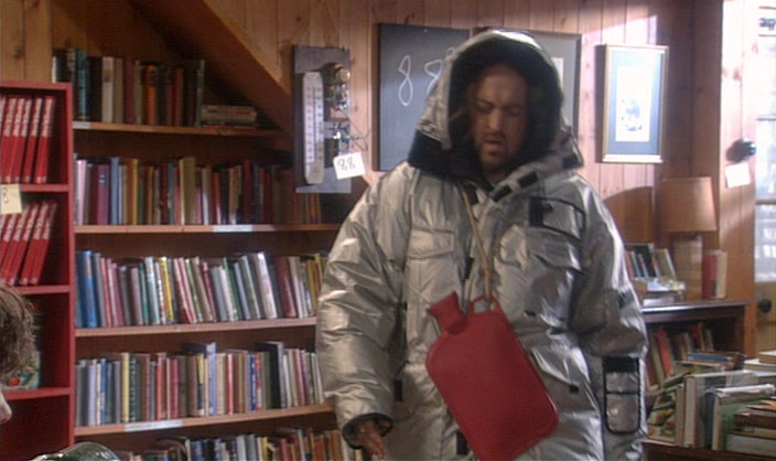 BERNARD, THIS THERMAL JACKET YOU BOUGHT ME ISN'T WORKING. I FEEL QUITE WARM. 