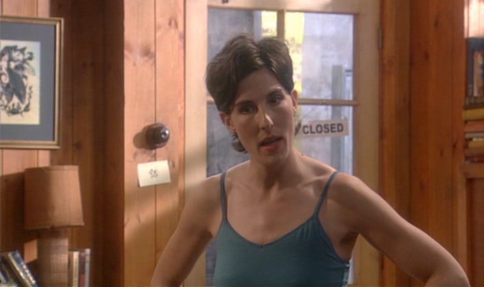 AND NOW THERE IS THIS WOMAN IN MY SPACE. 