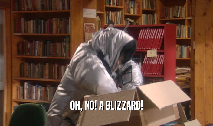 OH, NO! A BLIZZARD!
  