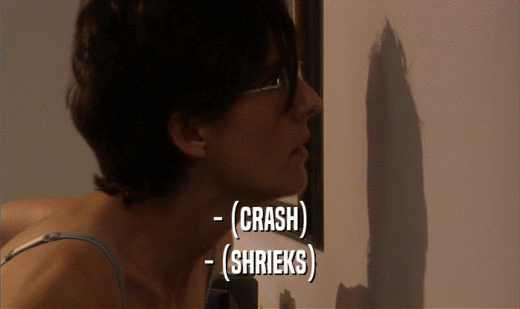 - (CRASH) - (SHRIEKS) 