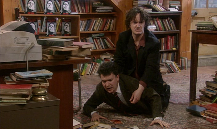 I'M SORRY, WE DON'T DO BOOKS ON TAPE. COULD YOU TRY DOWN THE ROAD? 