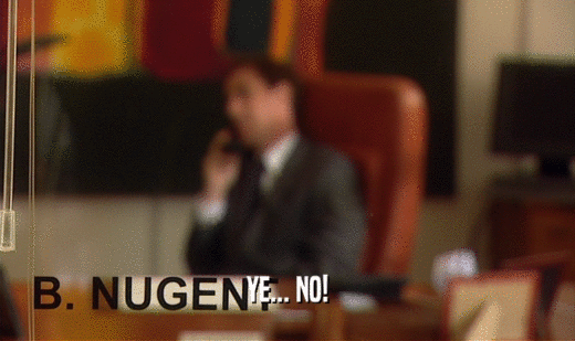 YE... NO!  