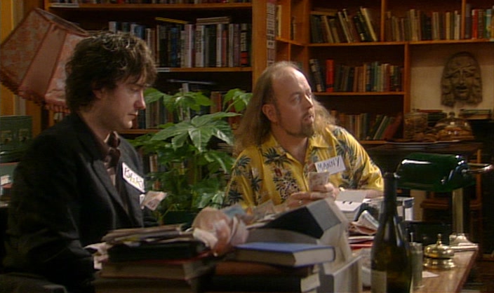 BERNARD, SEE THAT BLOKE WITH THE CAPPUCCINO? 
