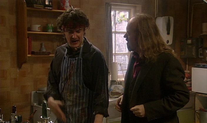 ALL THE BEST KITCHENS ARE DIRTY. SLICE THE GARLIC. 