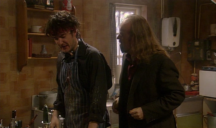 ALL THE BEST KITCHENS ARE DIRTY. SLICE THE GARLIC. 