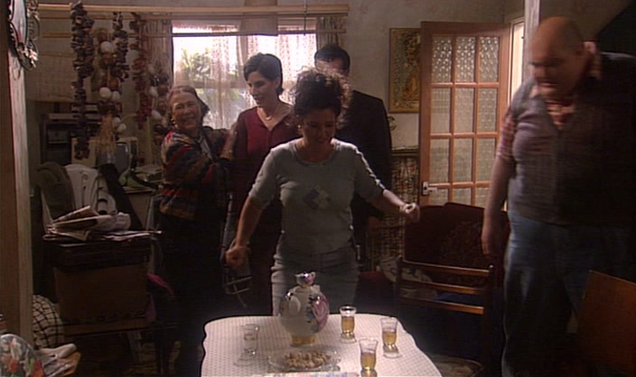 - OUR LONG-IOST COUSIN. - SIT, FRAN, SIT. 