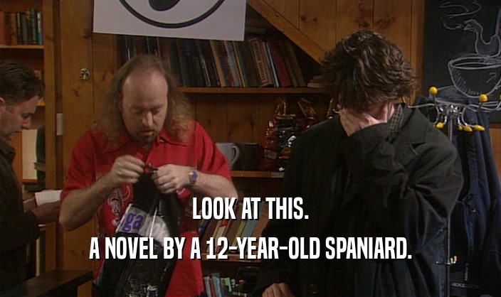 LOOK AT THIS. A NOVEL BY A 12-YEAR-OLD SPANIARD. 