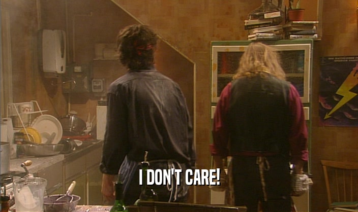 I DON'T CARE!  