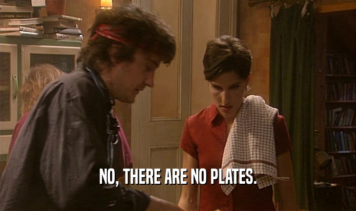 NO, THERE ARE NO PLATES.
  